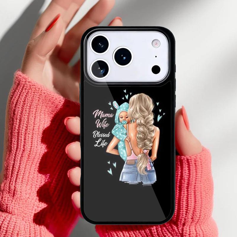 Fashion Super Mom Phone Case for iPhone 17 16 15 14 13 Pro Max Back Cover for 12 11 Pro Coque