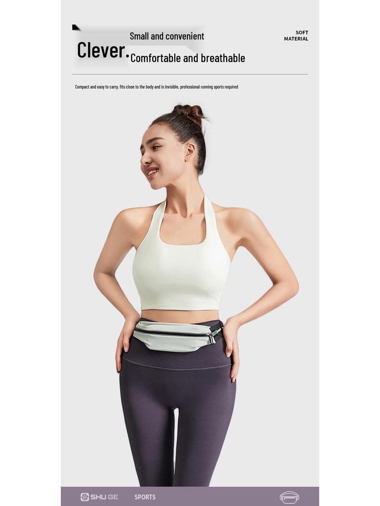 Высококачественная водонепроницаемая легкая поясная сумка для бега - Эластичная, незаметная конструкция для фитнеса и хранения телефона