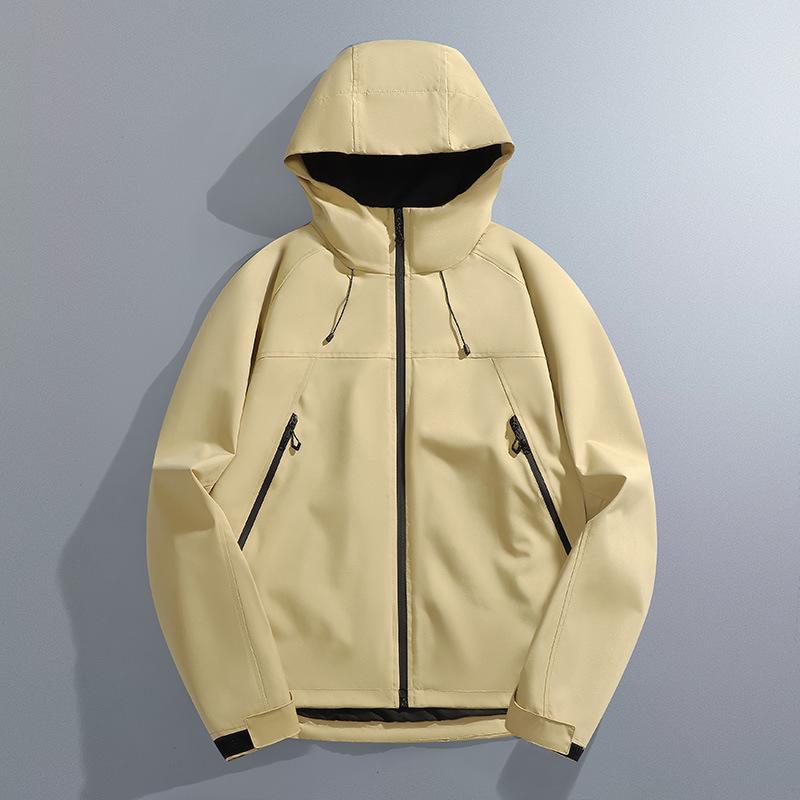 Весенне-осенняя тонкая куртка для улицы, мужская и женская, ветрозащитная, водонепроницаемая и дышащая куртка с капюшоном