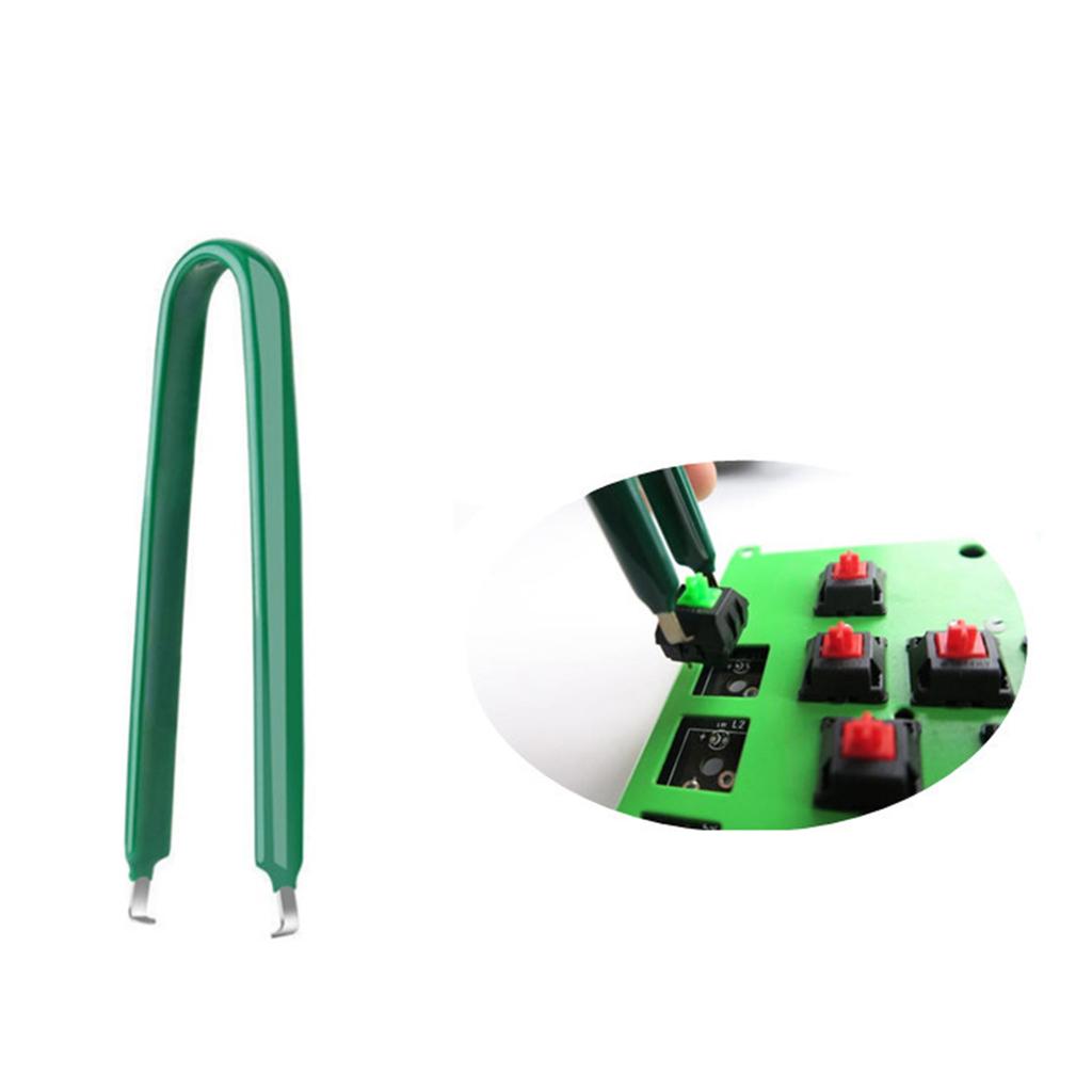 Набор инструментов для очистки механической клавиатуры компьютера 5 в 1 со съемником клавиш, экстрактором переключателей и антистатическим пинцетом