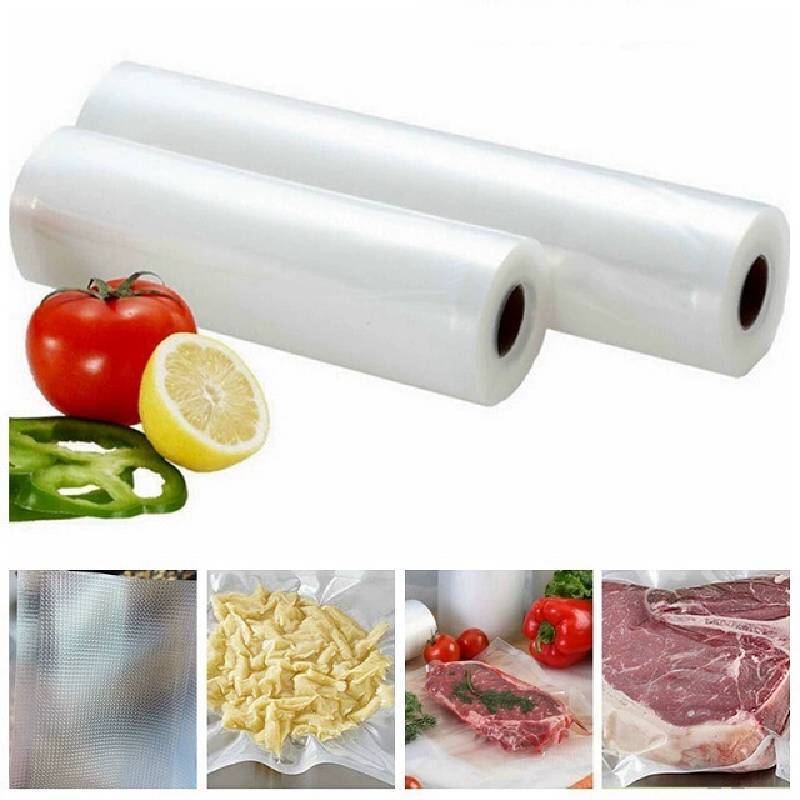 Вакуумные пакеты для хранения продуктов с запайкой для сохранения свежести и сжатия