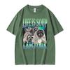 Life Ls Soup L Am Fork Raccoon Funny Meme Graphic T Shirt Gift Unisex Women Fashion Casual Humor Tee Shirt Cotton Oversized Tshirt