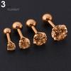 Lady's Men Rhinestone Cartilage Tragus Bar Helix Upper Ear Earring Stud Jewelry