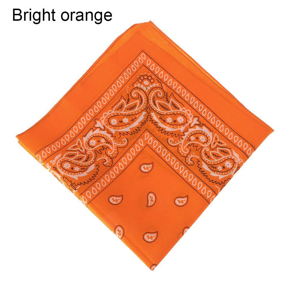Women Fashion Neck Scarf Headwear Wristband Hair Band Printed Square Scarves Paisley Bandana