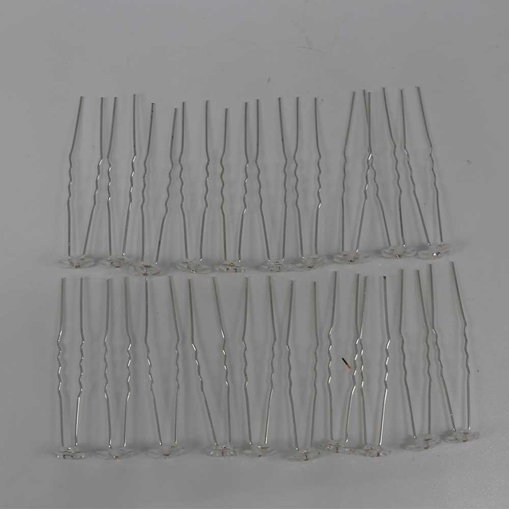 Hair Accessories Bridal Hair Jewelry U-shaped Pearl Pin Wedding Hairpins Rhinestone Hair Clip