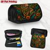 1pc Sunset Rabbit Flip Pencil Case - Double Layer Multi-Compartment Zipper Storage Cover with Rabbit-Themed Design, Suitable For, Office & Travel, Sty