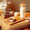 Одноразовые бамбуковые чашки для чая кунг-фу Dengbi с подставкой (50 шт.)