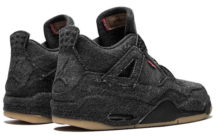 Jordan 4 Ретро Levi's Черная бирка Levi's AO2571-001