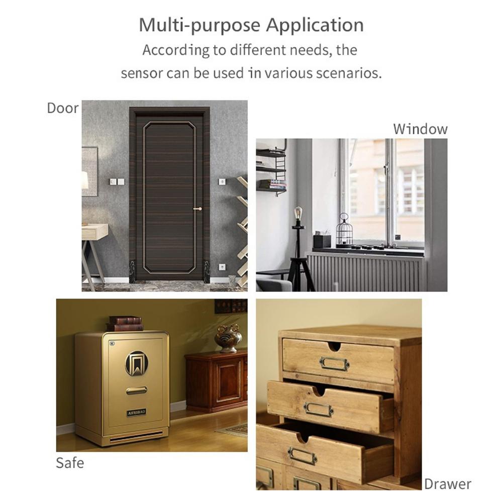 WIFI Door Magnetic Door And Window Alarm Home Graffiti Smart Home Wireless Detection Alarm Sensor