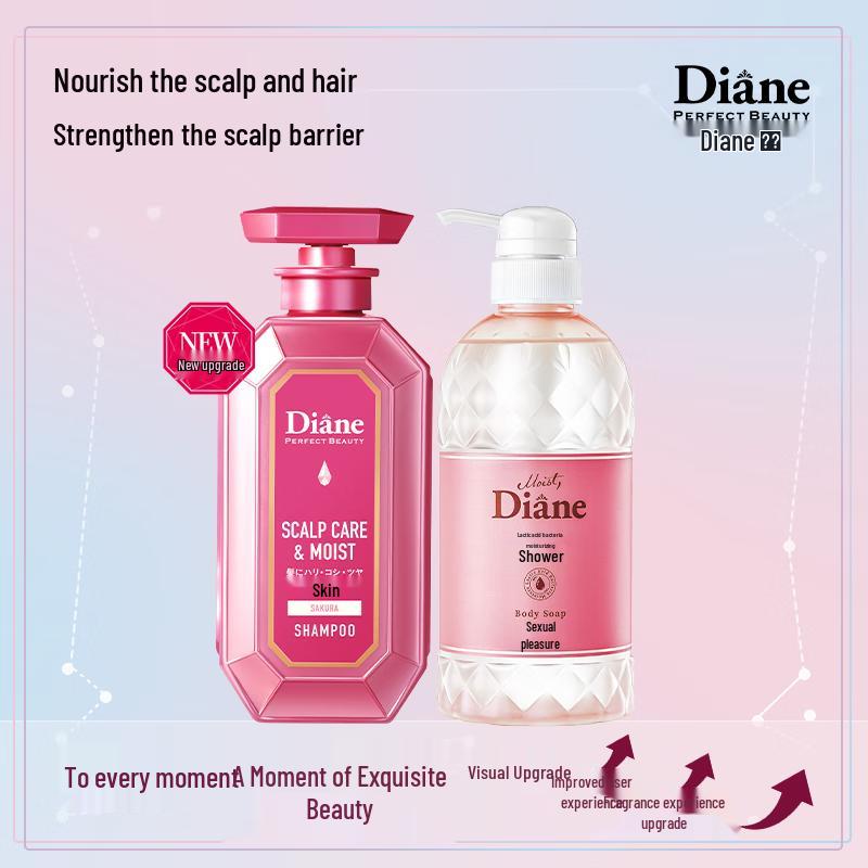 Moist Diane Perfect Beauty Scalp Care Shampoo & Body Wash Set
