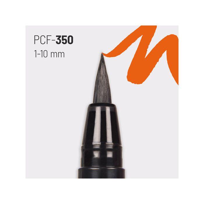 Marqueur - POSCA - Pinceau Brush - Blanc - Largeur de trait 1-10 mm - Opaque