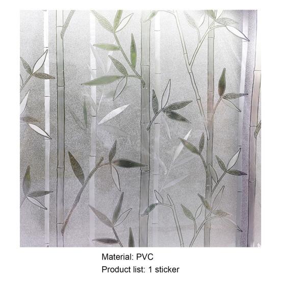 Window Stickers 3D Self Adhesive PVC Decorative DIY Glass Film for Bathroom