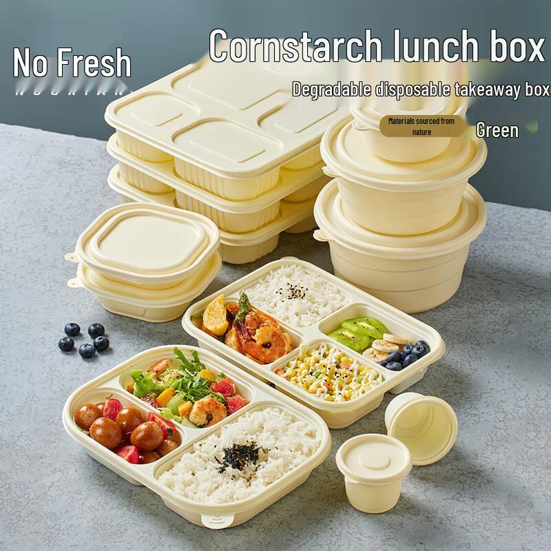 Eco-Friendly Corn Starch Disposable Food Container