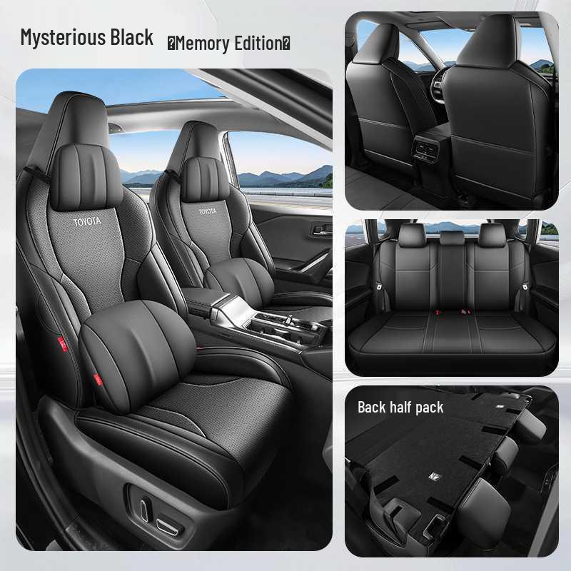 Перфорированные кожаные чехлы на сиденья автомобиля для Toyota RAV4 2026 2.0L 2WD Luxury Edition
