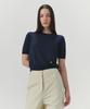 Leuba Classic Round Knit из шерсти мериноса - Средне-синий