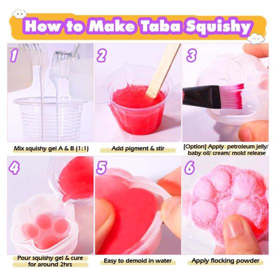 66 шт./компл. набор для изготовления игрушек-сжималок с формами, клеем, пигментами, украшениями, аксессуарами для детей и взрослых, сделай сам