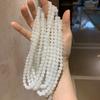 8mm High-quality, natural, basic Hetian jade necklace, clavicle chain, and choker