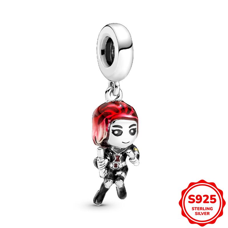 Marvel Человек-паук и Щит Капитана Америки Подвеска Шарм Бусина Подходит для Браслета 3 мм Ожерелье Женский Кулон Роскошные DIY Ювелирные Изделия Подарок