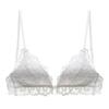 Lace Soft Cup Bra With U-Back Cross Front Wireless Comfortable Backless Large Bust