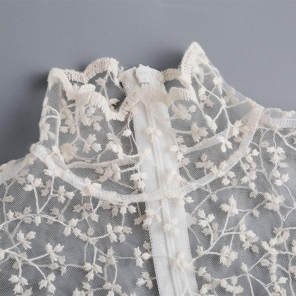 Лепесток Кружево Съемный Воротник Красивая Ложная Блузка Девушка