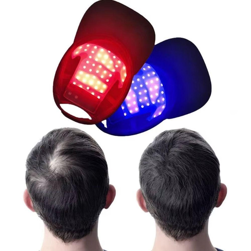 48/70 LED Hair Growth Device Red Blue Light Laser Hair Care Cap for Men and Women