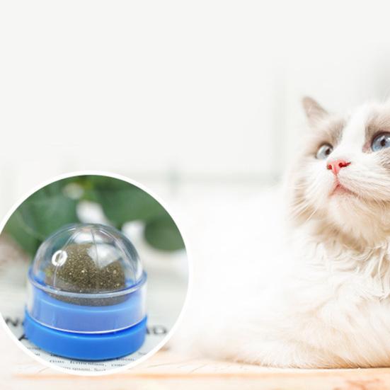 Cat Licking Toy Rotating Wall-mounted with Stickers Natural Materials Self-adhesive Increase Appetite Teeth