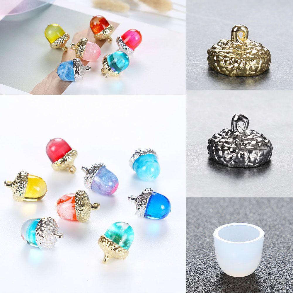 Holder 3D Solid Pendant Cap DIY Epoxy Jewelry Making Jewelry accessory Crafts Tools Silicone Mold