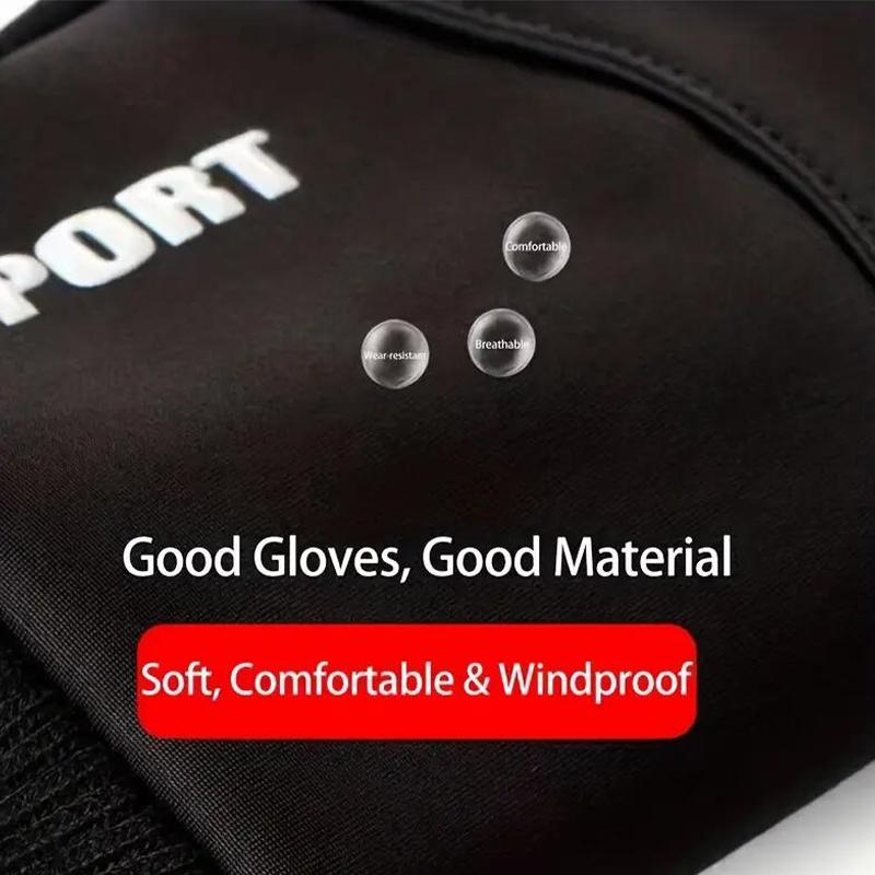 Зимние водонепроницаемые противоскользящие теплые перчатки с полными пальцами, уличные шерстяные перчатки с сенсорным экраном для езды на велосипеде