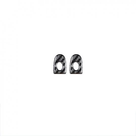 2Pcs Carbon Fiber Interior Door Lock Pin Panel Frame Cover For BMW Z4 E89 09-16