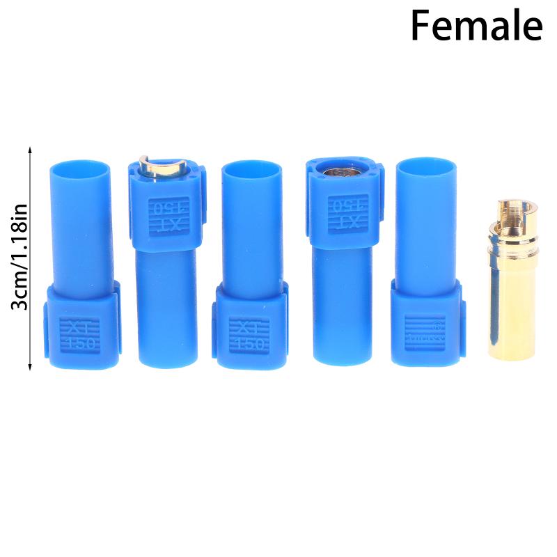 5PCS Amass XT150 Male Female Bullet Connector Adapter Plug Set 6mm 130 High Rated Amps For RC LiPo Battery