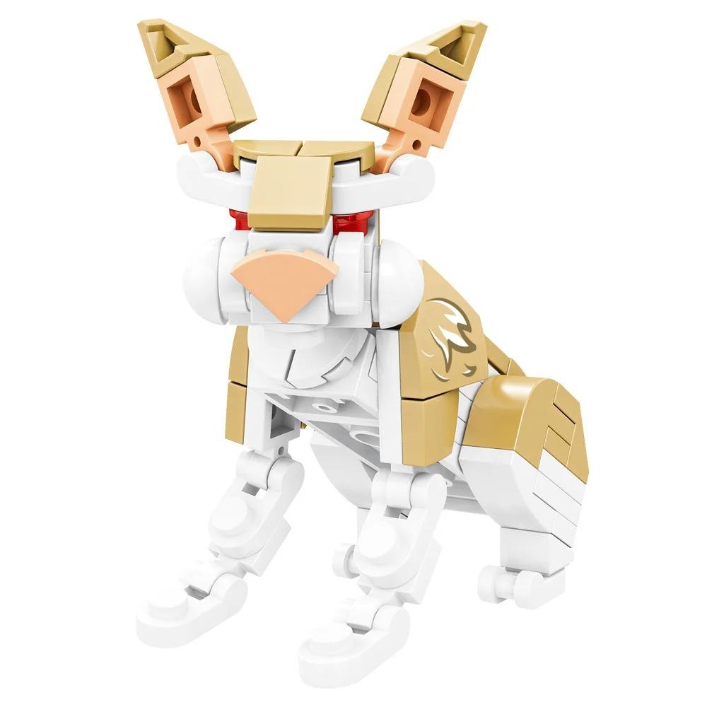 Фигурки животных Лиса Кенгуру Фигурка жирафа Модель Строительные блоки Наборы Игрушки для детей Дикие животные Детские подарки