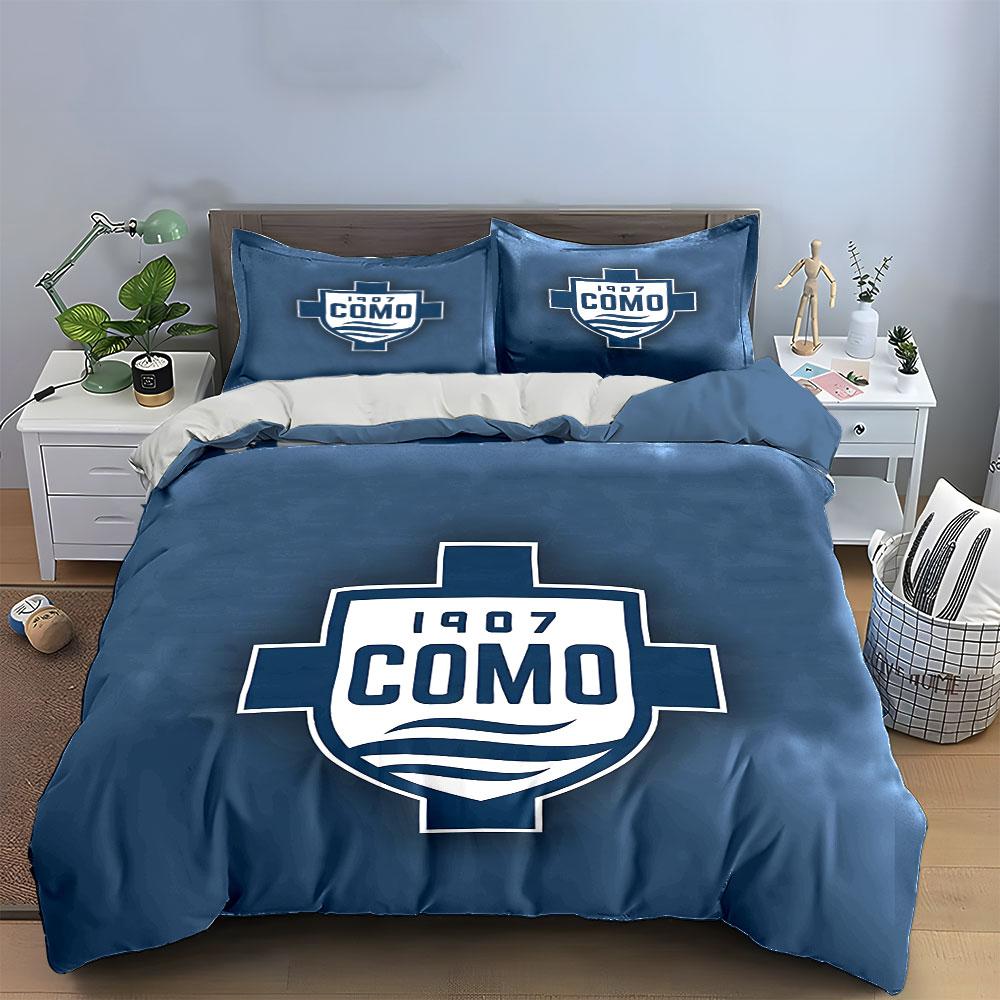 "Blue Como Logo Bedding Set" Bedding Duvet Cover Set Duvet Cover Pillowcases (1 * Duvet Cover 2 * Pillowcases, without duvet insert)