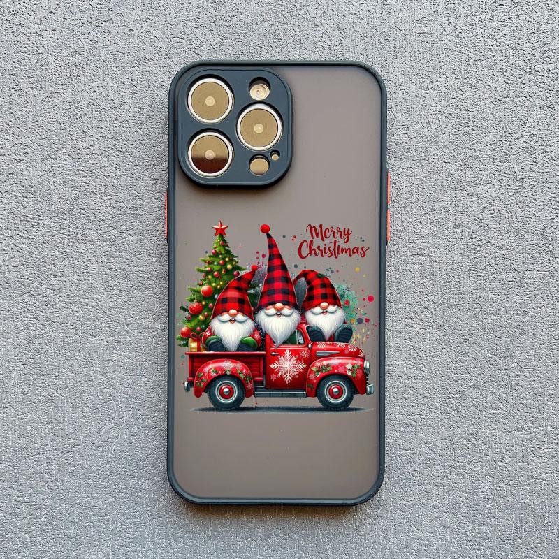 Чехол для телефона «Счастливого Рождества, Ёлка, Санта-Клаус» для iphone 15 14 13 12 11 Pro Max Mini XS XR X 8 Plus, пейзаж, ударопрочные задние крышки