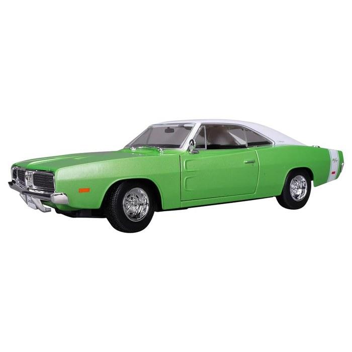 Kyosho Maisto 1/18 1969 Dodge Charger R/T Зеленый/Белый MS31387GW
