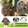 Super soft short plush sloth doll for kids and girls.