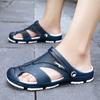 Men's Sandals Beach Slippers Outdoor Breathable Hollow Casual Footwear Non-slip Bathroom Shoes