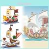 One Piece Going Merry Thousand Sunny Конструктор-пазл из частиц Игрушка для мальчиков и подарок