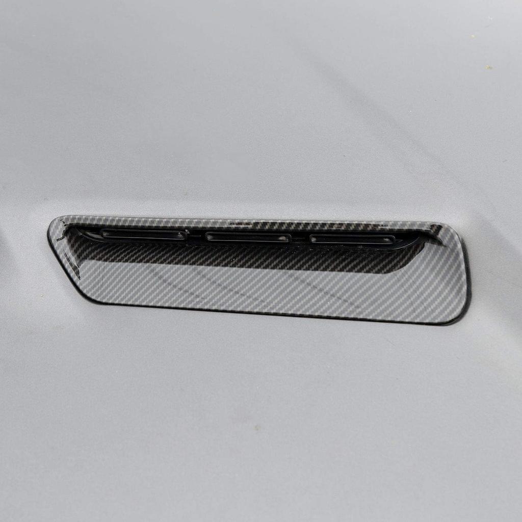 JeCar Carbon Fiber Hood Scoop Vent Inserts Trim for 2015-2024 Dodge Challenger Exterior Accessories