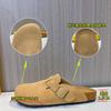 Leather Flat-bottomed Slippers Women's 2025 Summer New Bag Head Half Slippers Versatile Women's Outer Wear Casual Women's Shoes Trend