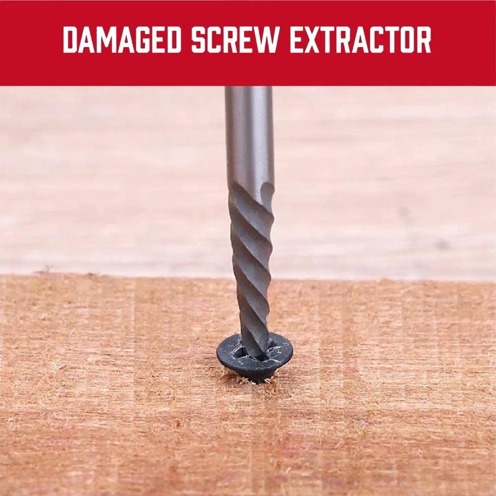 D5 Набор экстракторов болтов 10 шт. Кобальтовые сверла с левой резьбой Набор экстракторов со сверлами с металлическим кейсом Набор инструментов для удаления сломанных болтов