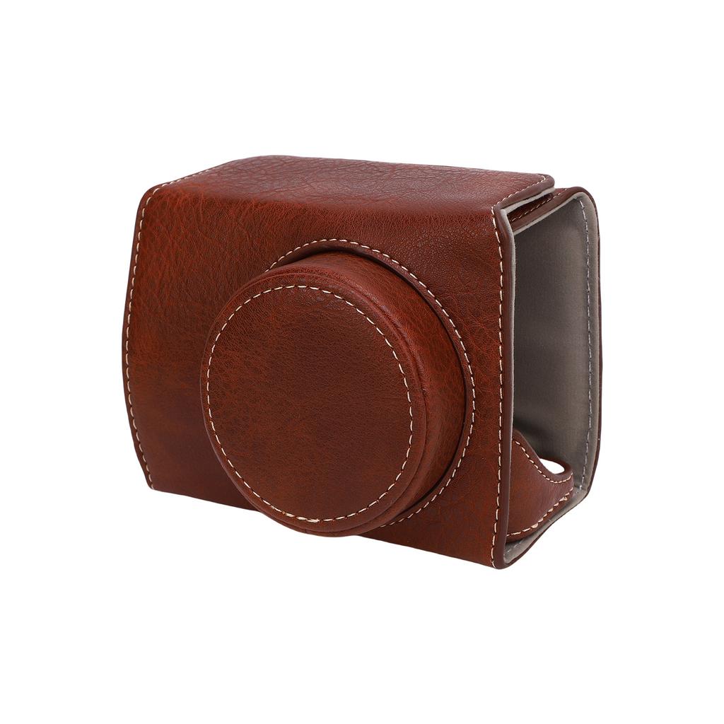 Camera Case for PowerShot V1 PU Leather Protective Cover with Detachable Adjustable Shoulder Strap