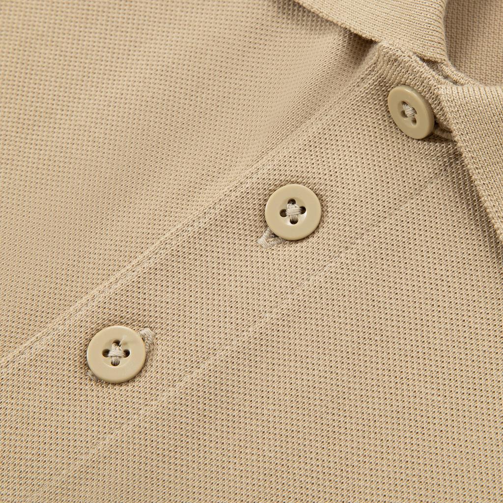 Adidas Comfortable Letter Logo Printed Short Sleeve Polo Shirt Men Polo Shirts Grassland-Brown JP1772