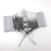Retro Waist Belt Gold Silver Corset Belt Versatile Wide Belt  for Women