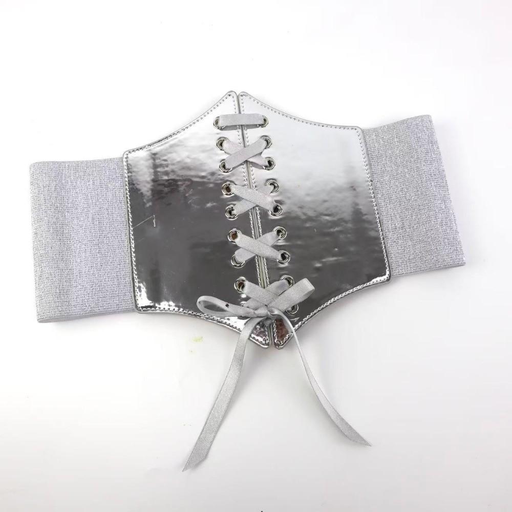 Retro Waist Belt Gold Silver Corset Belt Versatile Wide Belt  for Women