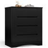 Commode - Bealife - 4 Tiroirs - Commode de Chambre - Noir - 71 x 41 x 82 cm