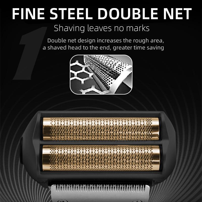 2 в 1 аккумуляторная электробритва с ЖК-дисплеем портативная беспроводная мужская возвратно-поступательная бритва триммер для бороды