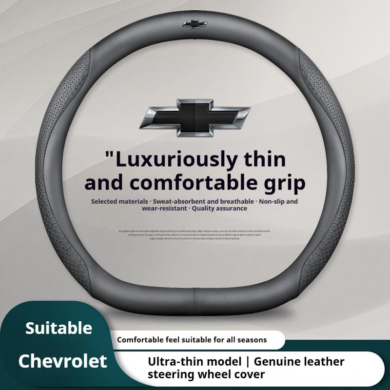 AABHK1 Leather Car Steering Wheel Cover for Chevrolet Chevy Malibu Spark tracker Cruze Sonic Camaro Equinox Volt Seeker Accessories