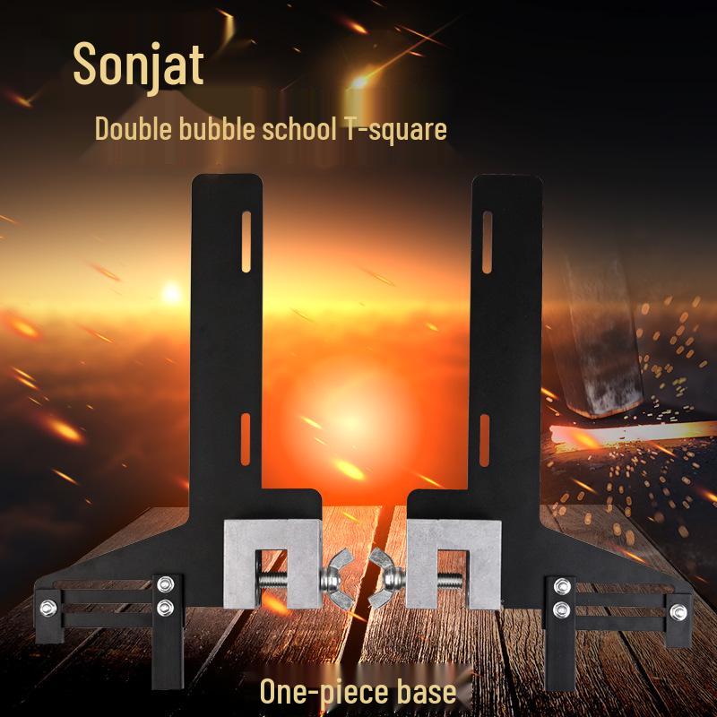 Двухуровневый пузырьковый однолинейный направляющий позиционирующий угольник для лифтовых и школьных рельсовых систем