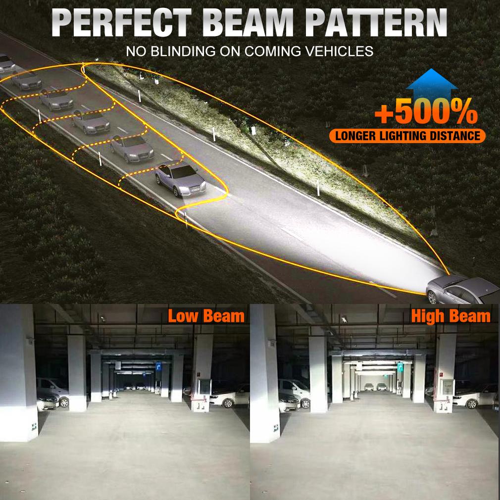 2 шт. 150000LM H7 светодиодные фары H4 светодиодные лампы H1 H8 H11 9005 HB3 9006 HB4 9012 HIR2 3570 CSP светодиодные медные трубки автомобильные фары автомобильные противотуманные фары 6000K 12 В