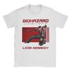 Unisex TShirts Handsome Unisex Leon Kennedy Gamer Fans Art Novelty Cotton Tee Shirt Short Sleeve  T Shirts Round Neck Tops Unique